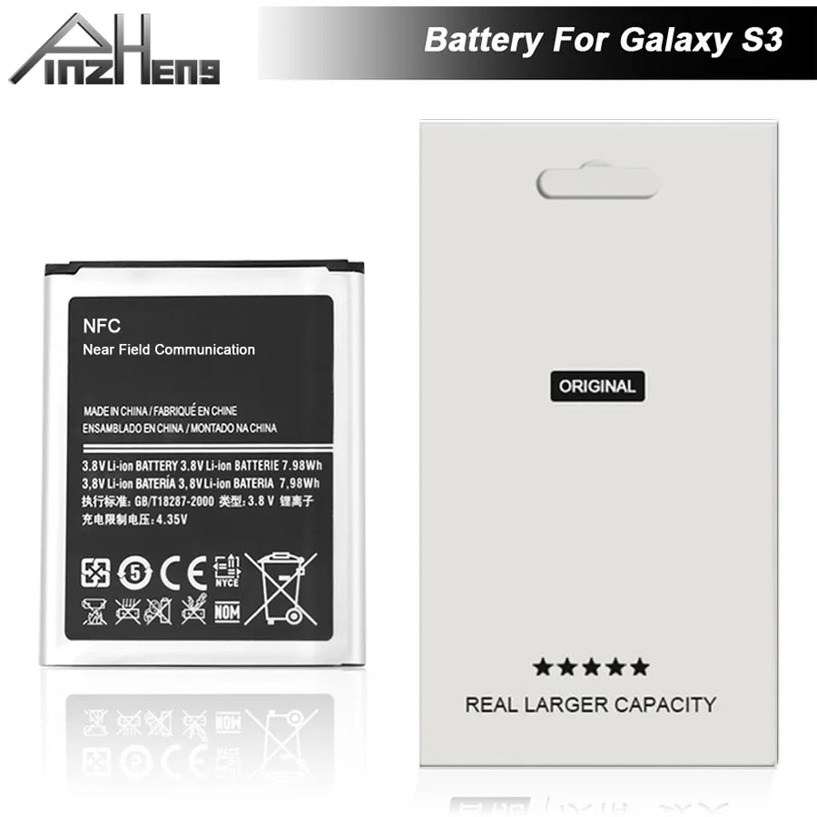 PINZHENG батарея телефона для Samsung Galaxy S3 I9300 I9305 I9308 EB L1G6LLU Замена батареи мобильного