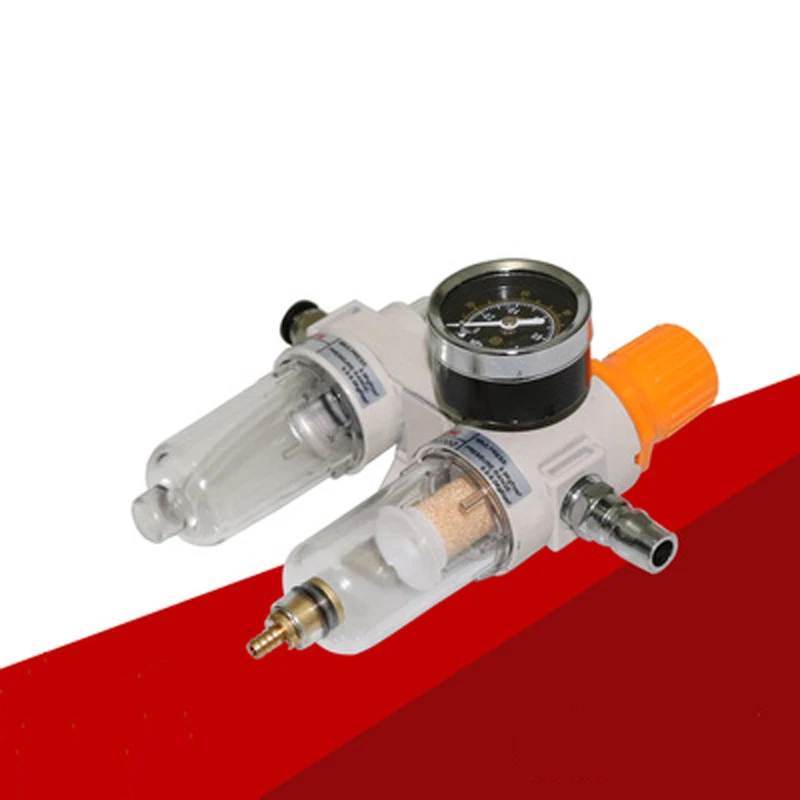 Regolatore Filtro Compressore 1/2'' - Separatore Acqua Olio Con Manometro - Foto 3