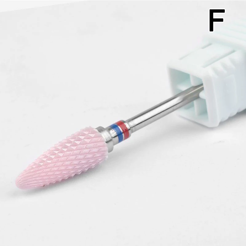 Керамическая шлифовальная дрель для дизайна ногтей электрическая маникюрная мельница наконечник для дома Профессиональный JIU55 - Цвет: f