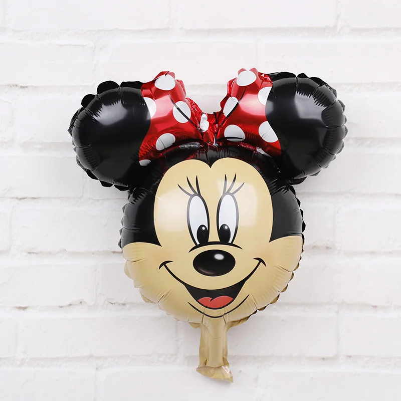 16inch Mickey Minnie Head Foil Balloons 50pcs Disney Cartoon Air Baloes Birthday Mickey Mouse Party Decorations Kids Toys Gifts