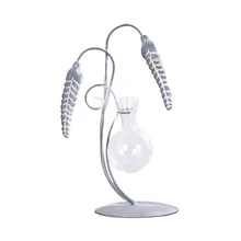 Винтажный рисовый цветок Спайк креативная гидропонная ваза маленькая свежая зеленая стеклянная бутылка контейнер для воды завод воздушные растения Настольный Декор