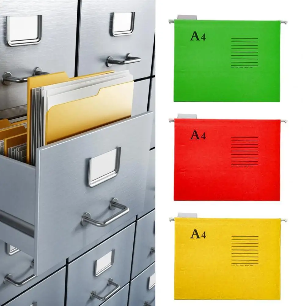 25Pcs Document Organizer High Durability Smooth Surface Document Bags Thick Paper Vibrant Colored File Folders