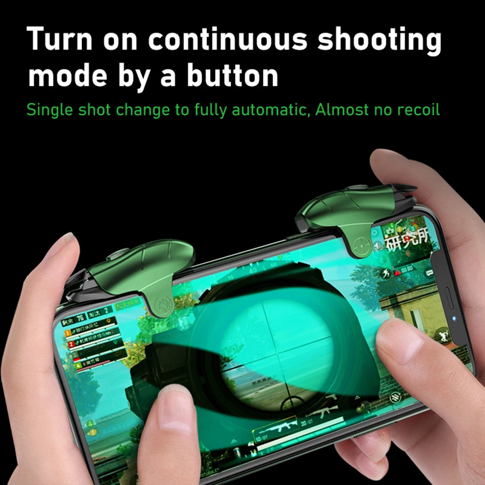  2pcs Mobile Game Part PUBG Moible Controller Gamepad Free Fire Triggers PUGB Grip L1R1 Joystick for
