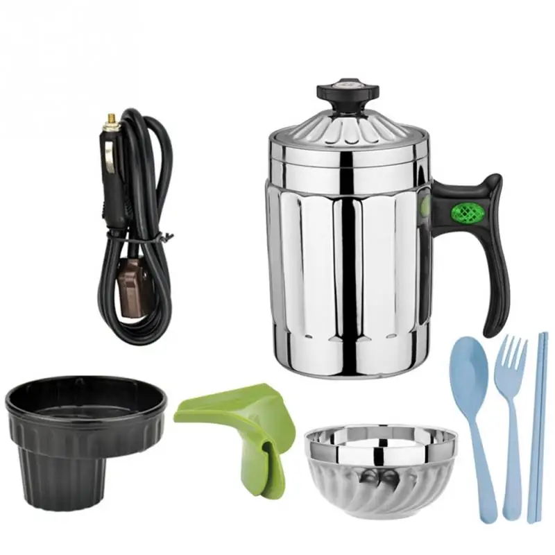 

1Set Car Portable Electric Travel Heating Cup Coffee Tea Boiling Mug Kettle Auto Accessories car kettle Durable 12V 24V 800ml