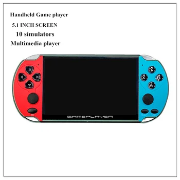 

X7 PLUS Handheld Game player 5.1 Inch HD Screen Double rocker Video Game Console Player mp3 movie