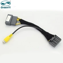 GreenYi tylna kamera samochodowa cofania wideo RCA konwersji Adapter do kabla wtyczki dla Honda Vezel HR-V XRV XR-V monitor TFT