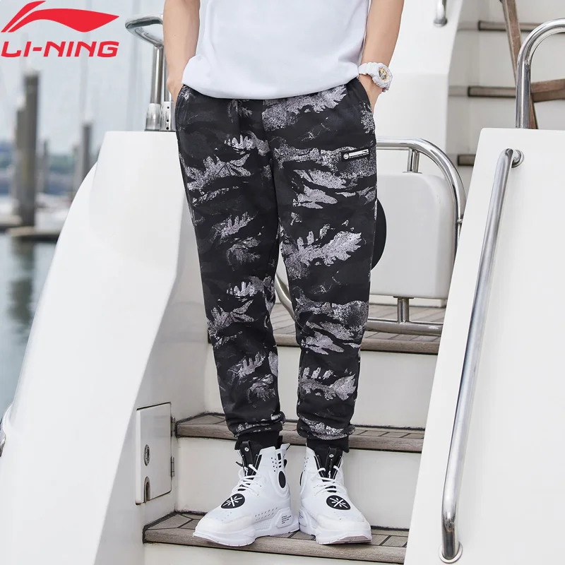 Li Ning мужские баскетбольные брюки BAD FIVE теплые флисовые 66% хлопок 34% полиэстер