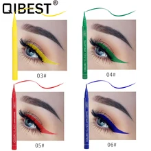 Qibest 4 цвета Водостойкий карандаш для глаз влагостойкий долговечный жидкий карандаш для глаз карандаш Профессиональный макияж инструменты