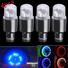 Новинка,, 4 шт., неоновый светодиодный светильник-вспышка для велосипеда, мотоцикла, колеса, шины, колпачок для шин, светильник
