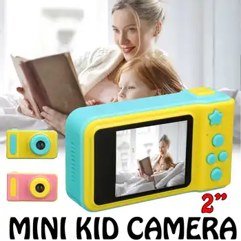 

2 Inch IPS HD Screen Digital Mini Camera Dual Lens Kids Cartoon Camera Toys Outdoor Photography Props Child Birthday Gift