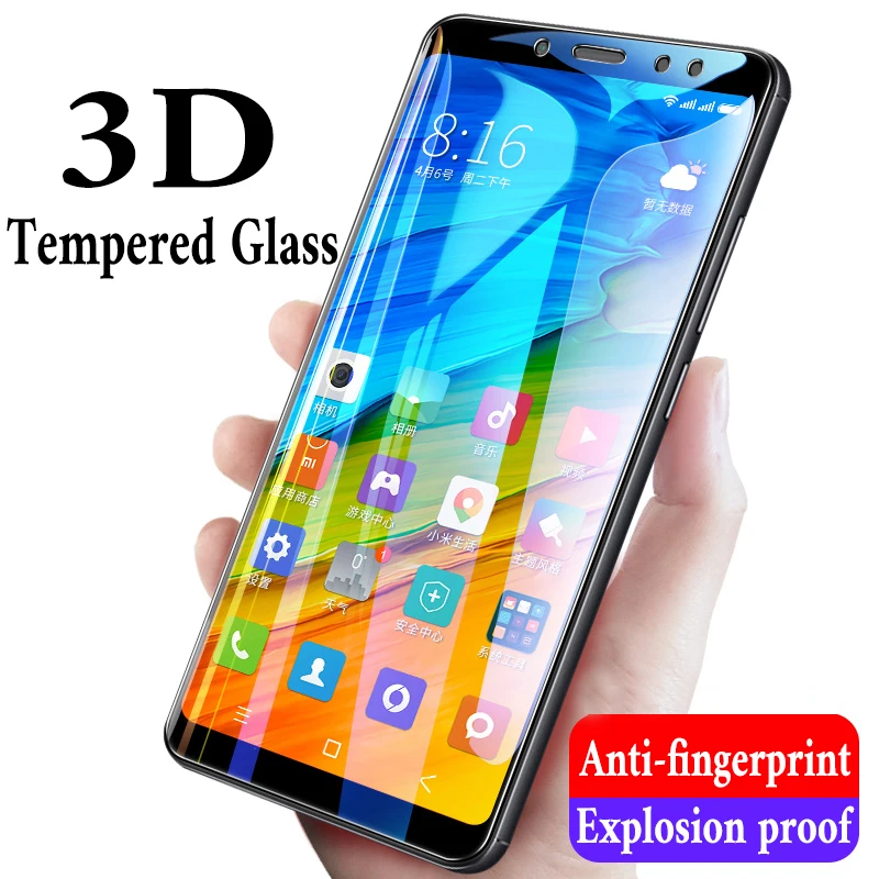 3D закаленное стекло для Xiaomi Redmi Note 5 Pro Plus полное покрытие протектор экрана для Redmi 5 Plus 5A Note 5 Защитная стеклянная пленка