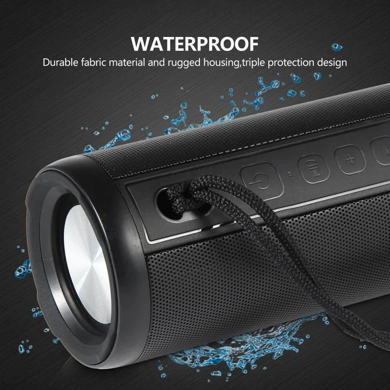 Портативный водонепроницаемый IP67 Bluetooth динамик открытый беспроводной Громкий бас-динамик с микрофоном