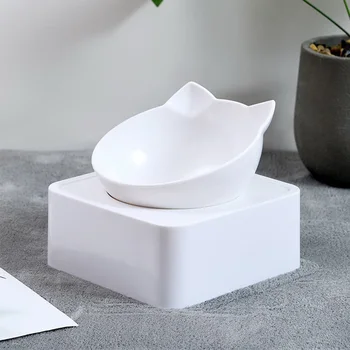 

Pet Supplies Non Slip Dog Feeder Puppy Elevated Cervical Protection Cat Bowl Tilted Food Dish Stress Free Magnetic Raised Stand