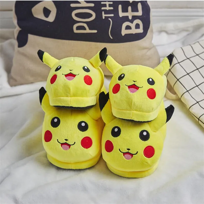 Популярная новинка Японское аниме Pikachu Pokemon Обувь для костюмированной вечеринки