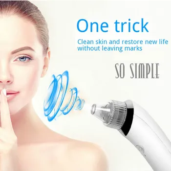 

USB Charge Vacuum Cleaner Black Dot T-zone Cleaning Instrument Strong Adsorption Two-way Suction Cup Household Blackhead Remover