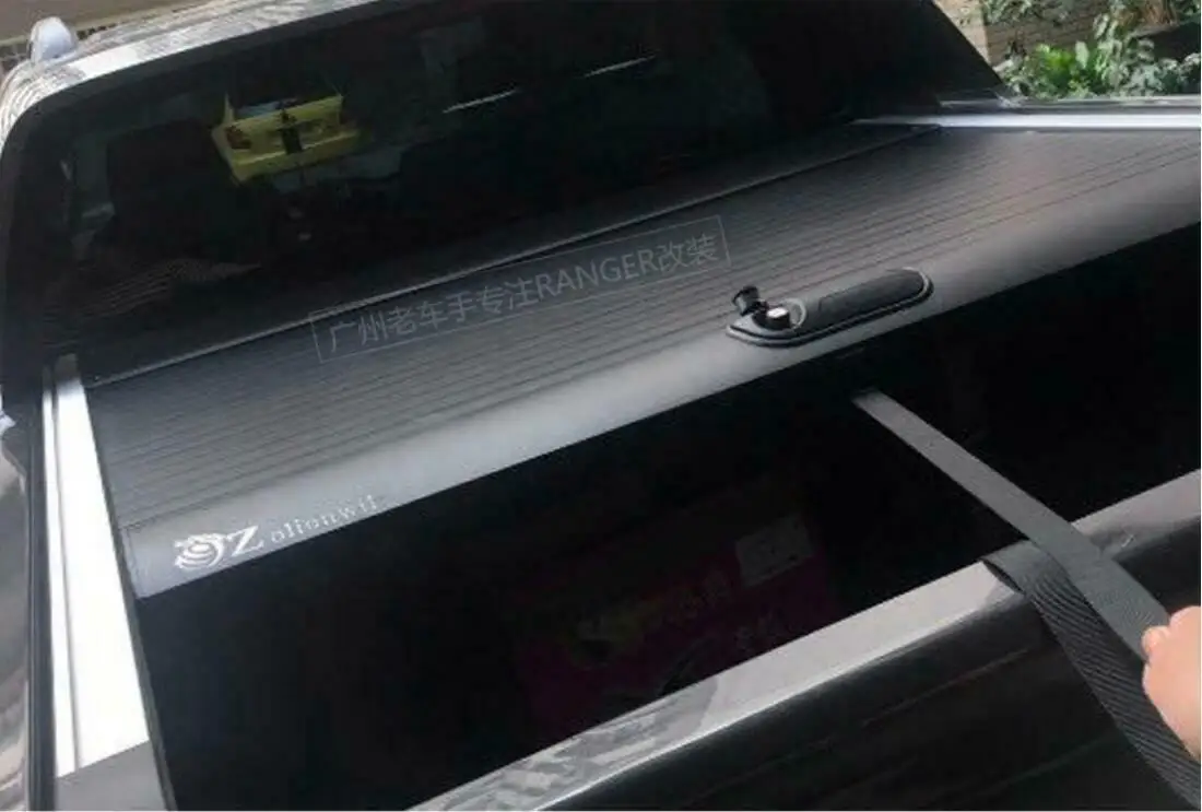 Автомобильная модификация, автомобильные аксессуары, задний корпус отсека, черный алюминий для Ford Ranger T6 T7 2012