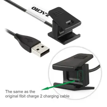 

For Fitbit Charger 2 USB Charging Cable Flexible Charger 21 inch Replacement USB Chargers Fit for Fitbit Charge 2, 2 Pieces