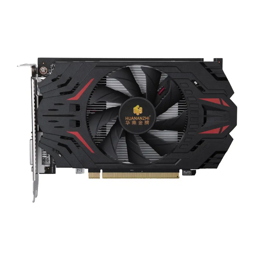 Видеокарта HUANANZHI RX 560 4G 6000 бит GDDR5 1200 МГц HDMI DVI VGA 14 нм 80 Вт|Графические карты| |