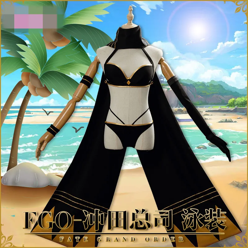 Игра Fate/Grand Order слуга Ereshkigal Okita Souji Косплей Костюм Купальник Хэллоуин косплей женское платье