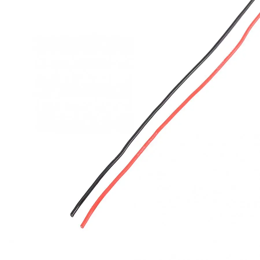 20AWG мягкий силиконовый электронный кабель красный и черный провод для RC