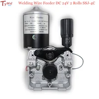 Welding Wire Feeder DC 24V 2 Rolls SSJ-4C Wire Feed Assembly Feeder Roll for Steel Aluminum Flux Cored Wire MIG Welder 1