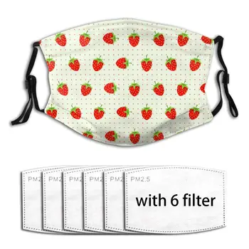 

Cute Strawberries Adults Mask With Replaceable Filter Dust Mask Face Mask