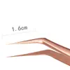 Rose Gold Stainless Steel Hot Sale New Stainless Steel Pink Straight Bend Tweezer For Eyelash Extensions Nail Art Nippers 6