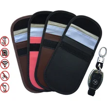 Rfid автомобильный ключ кошелек удаленной Управление Экранирование брелок для ключей из искусственной кожи анти с функцией блокировки Rfid ключ мешок анти-кражи Экранирование протектор
