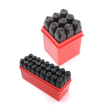 

2 Set Stamps Letters Alphabet Set/Numbers Set Punch Steel Metal Tool Case Craft Hot 5mm