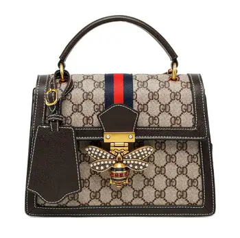 

Women's bag 2020 new fashionable Korean wide shoulder strap one-shoulder handheld small square bag lady's bag bee bag