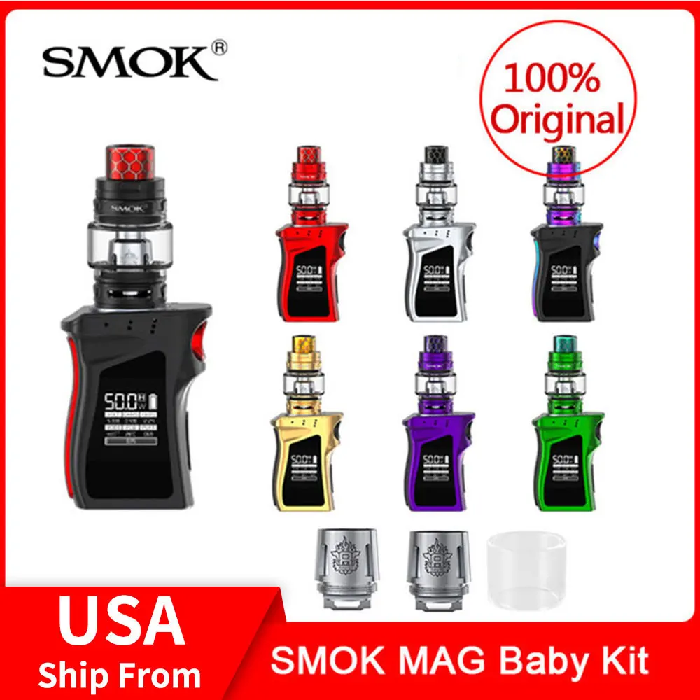Оригинальный SMOK MAG Детский комплект со встроенной батареей 1600 мАч + V12 детский резервуар для принца 4,5 мл + катушки для электронных сигарет smok