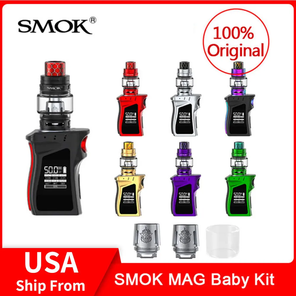 Limited  Original SMOK MAG Baby Kit with built in 1600mAh battery+V12 Baby Prince Tank 4.5ml+Coils Electroni