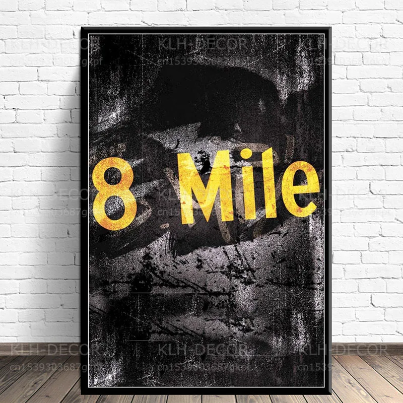 Eminem Poster, Eminem Canvas, Eminem Decor, Eminem Wall Art, 8 Mile Poster,  Eminem Hip Hop Print 