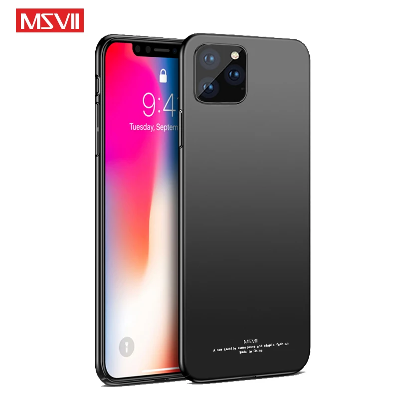Чехол Msvii для iPhone 11 Pro Max чехол Ультратонкий матовый чехол для Apple iPhone 11 Pro Чехол тонкий чехол для iPhone 11 чехол 11 Pro
