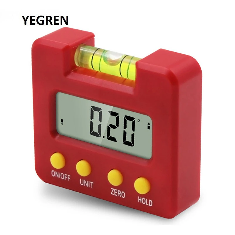 

Electronic Angle Meter Protractor Level Ruler Digital Angle Finder Inclinometer with Horizontal Bubble Angle Flip Measurement