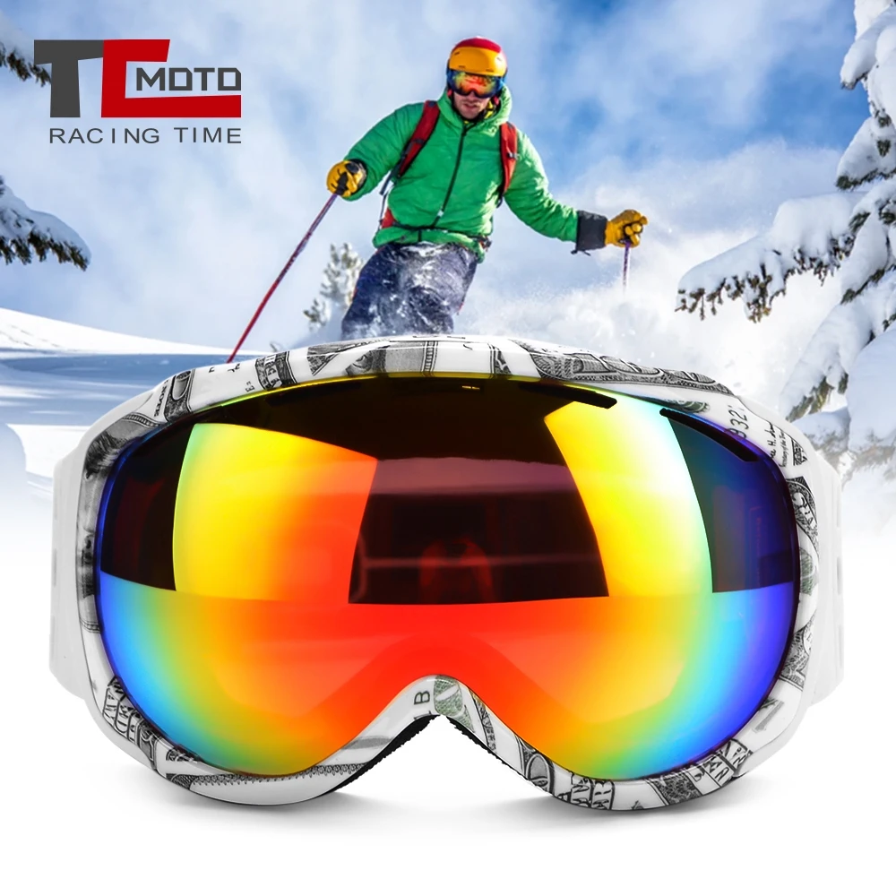 

TCMOTO 100% Motorcycle Goggles Snowboard Glasses Ski Glasses Colorful Lens Glasses UV Protector Motocross Goggles Racing Eyewear