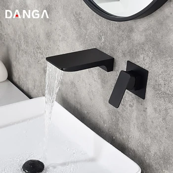 

Bathroom Faucet Waterfall Basin Faucet Concealed Faucet Sink Tap Brass Bath Mixer Hot and Cold water faucet Vanity Water Tap
