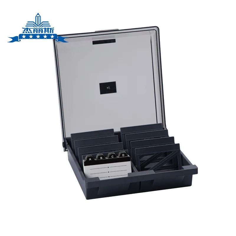 Jielisi 868 Extra Large Capacity Business Card Box Business Card Storage Box Business Card Holder Business Card Wallet Business