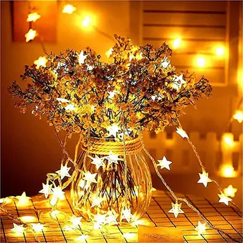 

10m/80LED Star Light String Fairy Lights Decor For Bedroom Wedding Party Home