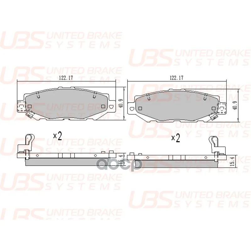 Disc Brake pads Premium Back Grease 5G for Toyota Lexus 400 Usf10