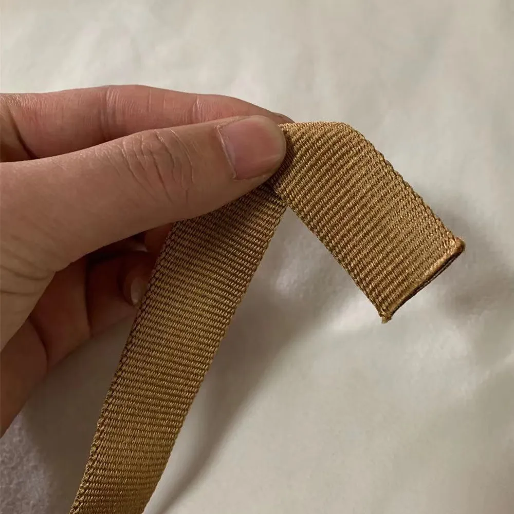 2/5Meter Double-layer Polyester Webbing 25mm Ribbon for Handbag Luggage Garment Handmade tubular Outdoor rope Accessories