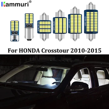 

KAMMURI 16Pcs No Error Canbus White LED Car Interior Light Package Kit For 2010-2015 Honda Crosstour led Interior Light