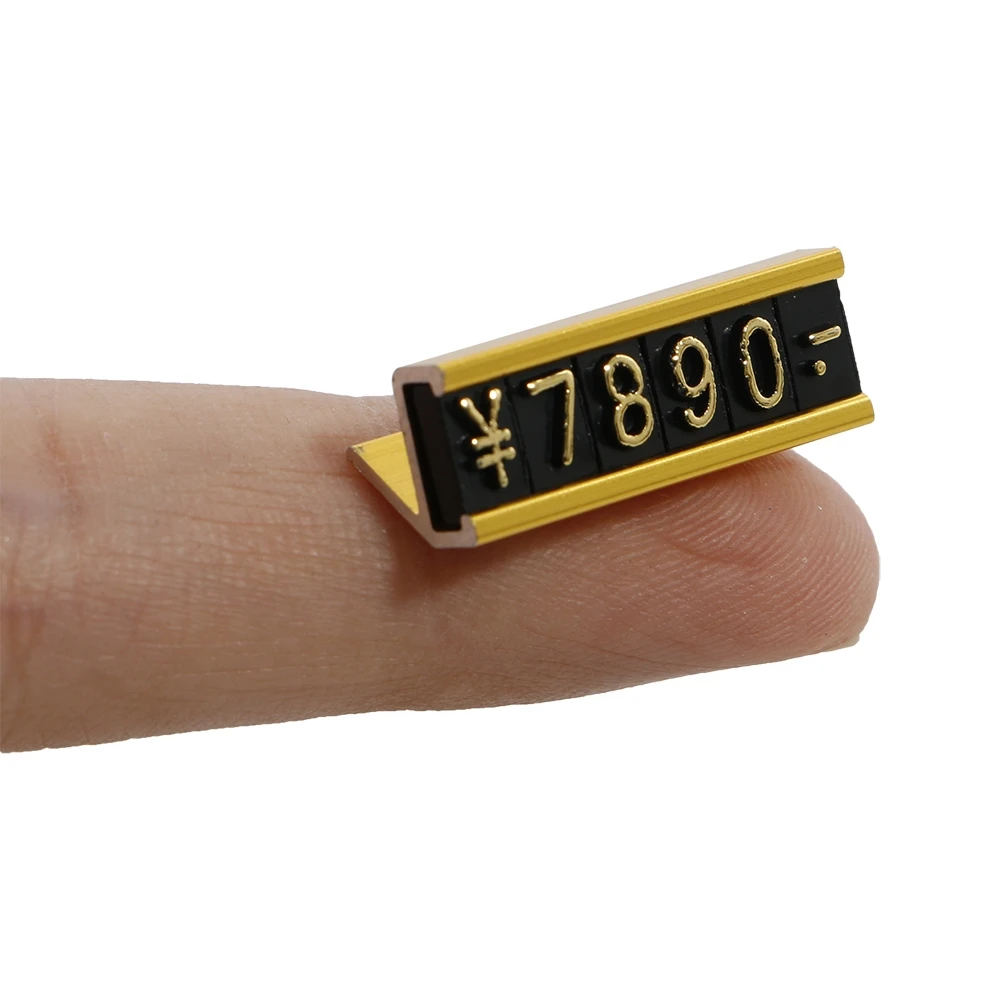 Jewelry Pricing Cubes Tags Holder Display Stand Yen Currency Adjustable Arabic Numerals Signs Stick | Канцтовары для офиса и