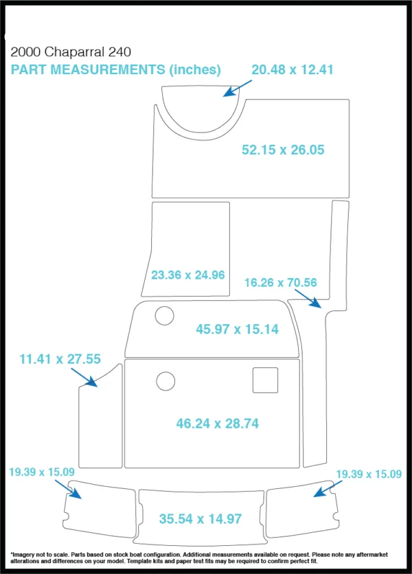 2000 Chaparral 240 плавающий шаг и коврик для кокпита лодка EVA тиковый настил 1/" 6 мм