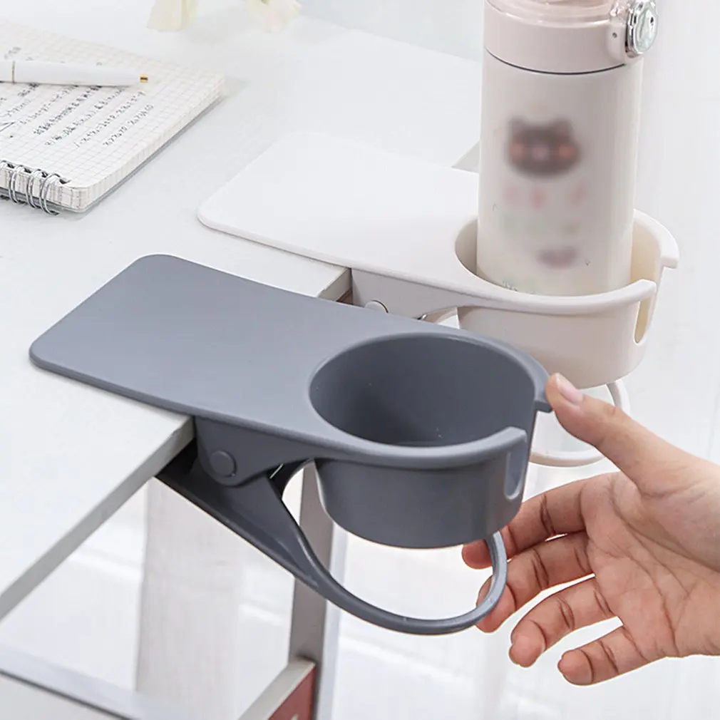 Car Creative Cup Holder Table Side Water Cup Shelf Office Desktop Computer Desk Fixed Cup Holder Desk Storage Clip car water cup vacuum cup