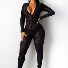 Leopard and black jumpsuit Clearance