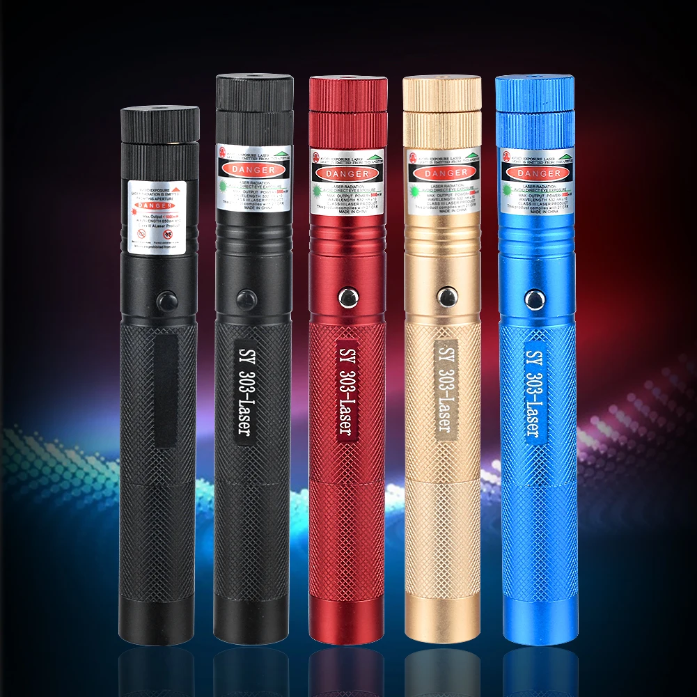 Description Picture 3 of itemPowerful Red Green Laser Pointer 10000m 4mW Laser 303 Sight Focus Adjustable Burning Lazer Torch Pen Sight Outdoor Hiking