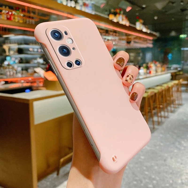 Borderless Protective Case For Oneplus 9 Pro For One Plus 10 8T 8 7 7T Pro 1+9R 10 Candy Color Matte Frameless Shockproo_voghion.com