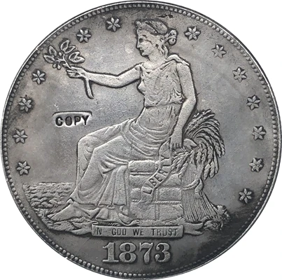 1873-CC торговли долларовая Монета КОПИЯ | Дом и сад