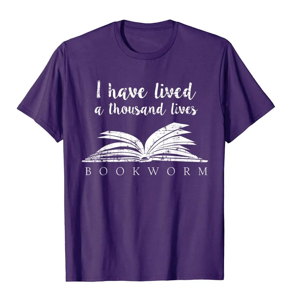I Have Lived a Thousand Lives T-Shirt Bookworm Reading Book__A10198purple